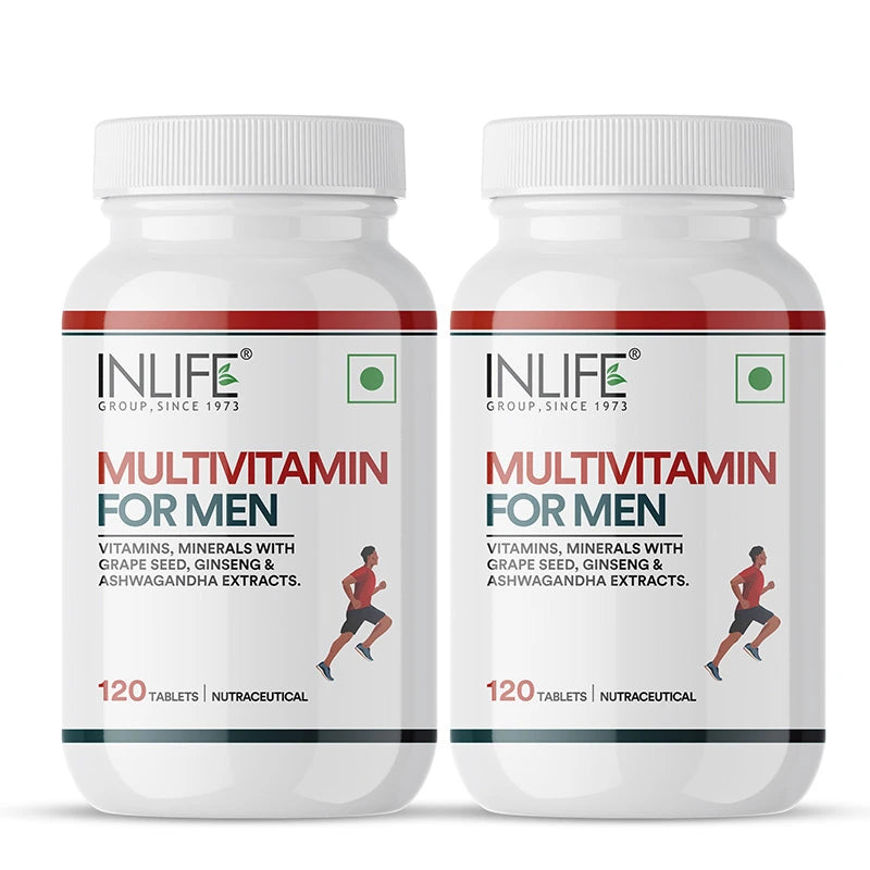 Inlife Multivitamin and Mineral for Men - 60 Tablets | Vegetarian Supplement