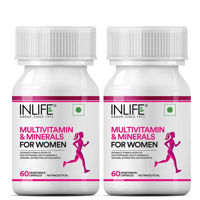 Inlife Multivitamin & Minerals Supplement for Women| Veg. Capsules