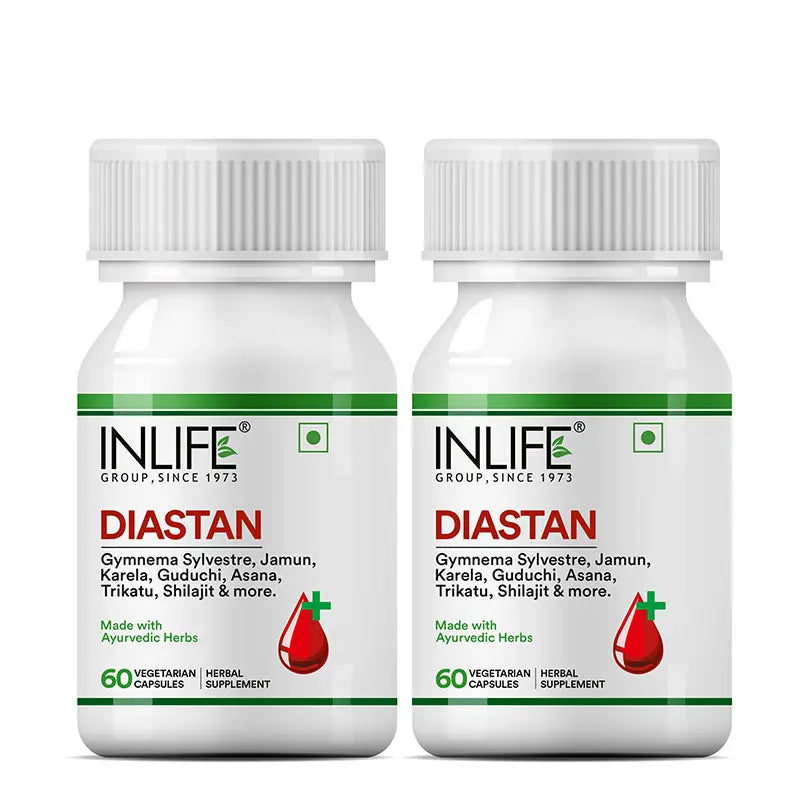 Inlife Diastan Capsules Herbal Ayurvedic Supplement | 60 Capsules
