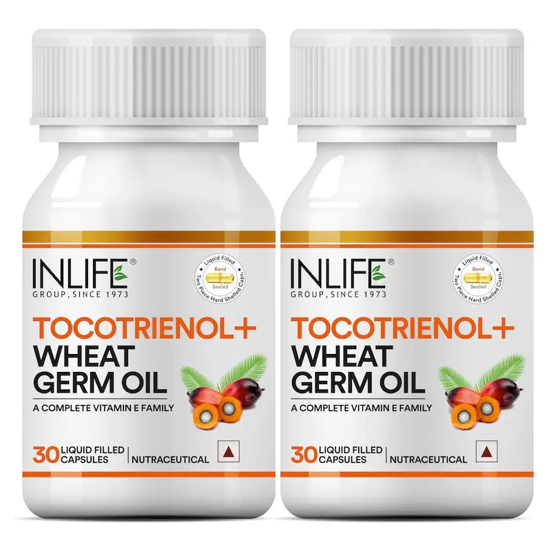 Inlife Tocotrienol Wheat Germ Oil Supplement |Vitamin E Family Capsules