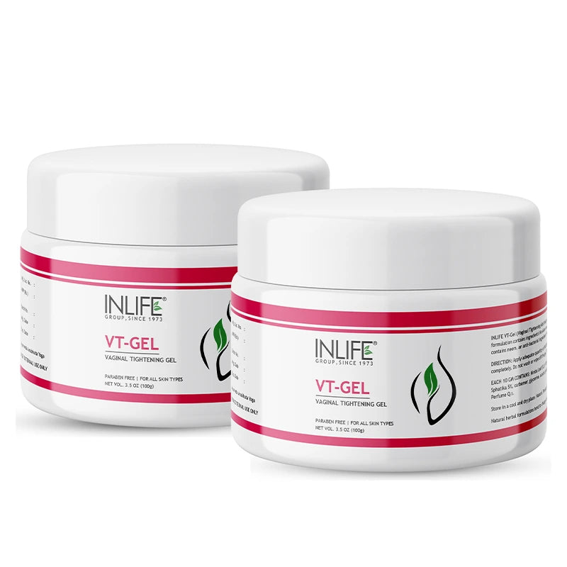 Inlife Natural VT Gel for Women – Ayurvedic Intimate Care Gel with Neem, Sandalwood Oil & Vitamin E – Herbal Blend for Daily Hygiene – 100g