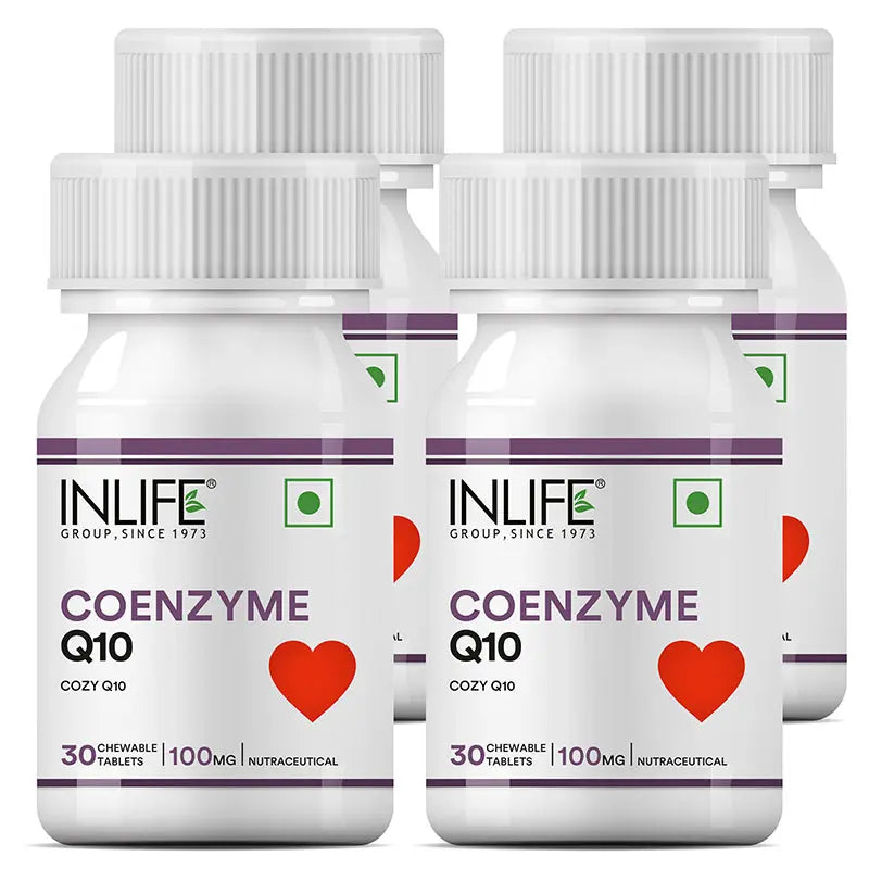Inlife Coenzyme Q10 (CoQ10) 100 mg | Ubiquinone Chewable Tablets