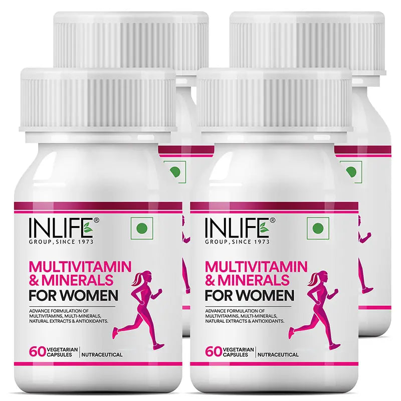Inlife Multivitamin & Minerals Supplement for Women | 60 Capsules