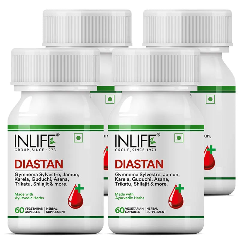 Inlife Diastan Capsules Herbal Ayurvedic Supplement | 60 Capsules