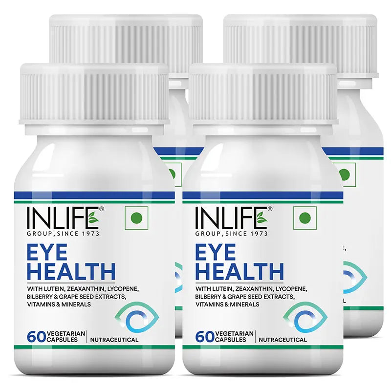 Inlife Eye Health Supplement with Bilberry, Zeaxanthin | 60 Veg. Capsules