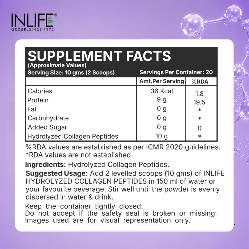 Inlife Hydrolysed Japanese Collagen Peptides, Unflavored