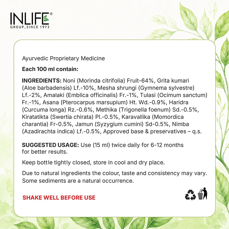 Inlife Diastan Noni Juice, Ayurvedic