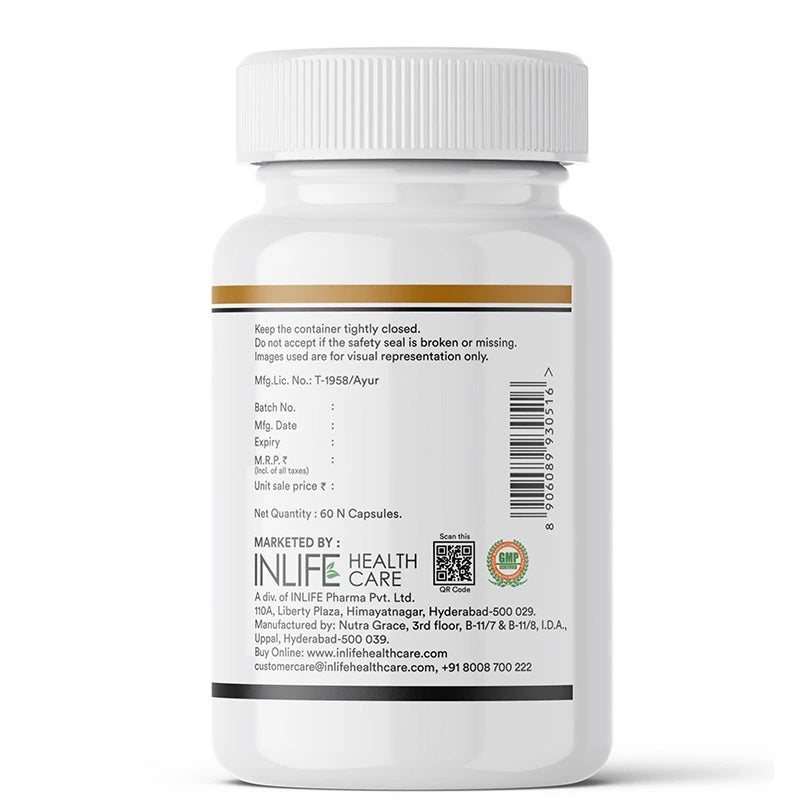 Inlife Black Seed Oil Supplement | Kalonji Oil Capsules | 500mg | Veg. Capsules