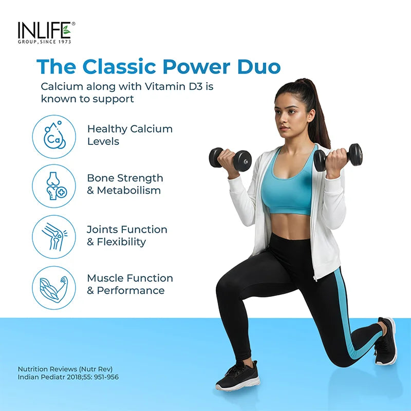 Inlife Calcium with Vitamin D3 Tablets
