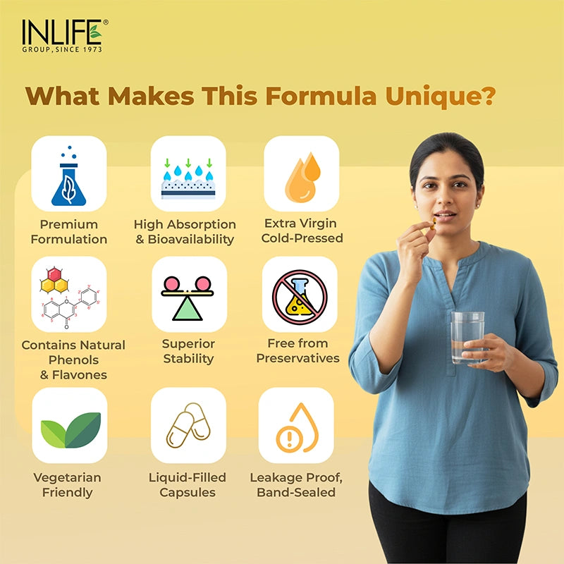 Inlife Black Seed Oil 500 mg, veg. capsules