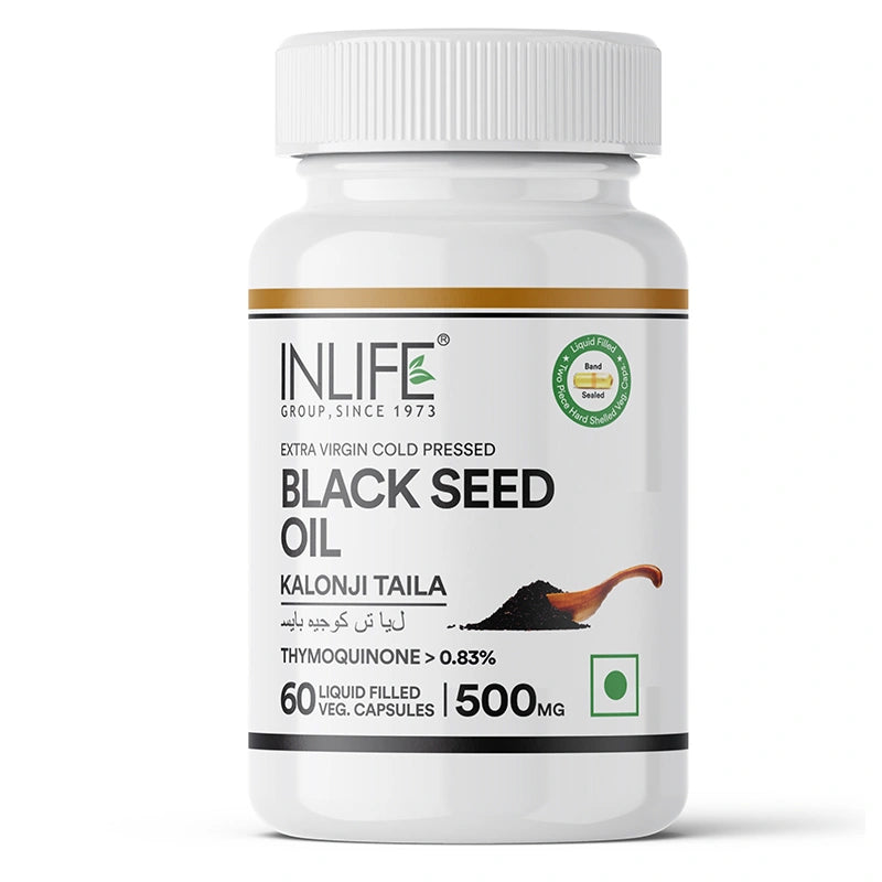 Inlife Black Seed Oil 500 mg, veg. capsules