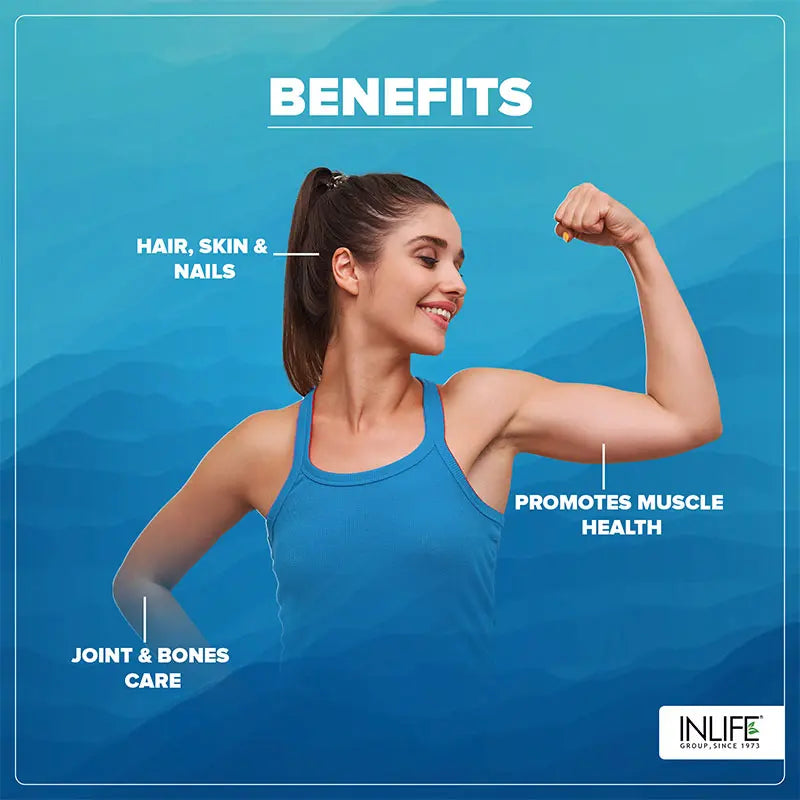 Inlife Japanese Marine Fish Collagen Supplements for Women & Men | Clinically Proven Ingredient | 200g Powder