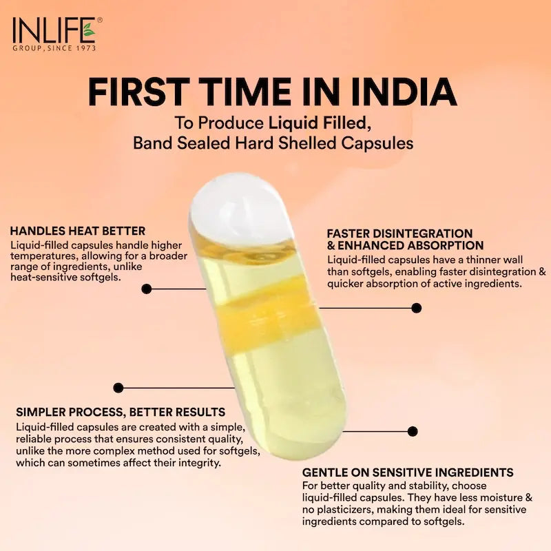 Inlife Garlic Oil Supplement | 500mg | Liquid Filled Capsules