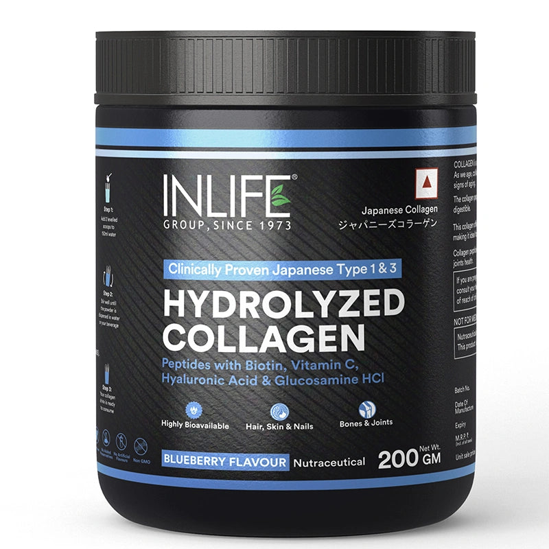 Inlife Hydrolysed Japanese Collagen Peptides, Flavored
