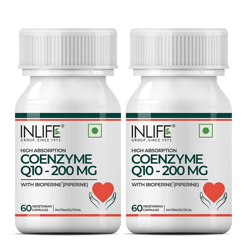Inlife Coenzyme Q10 Capsules, Enhanced with BioPerine®