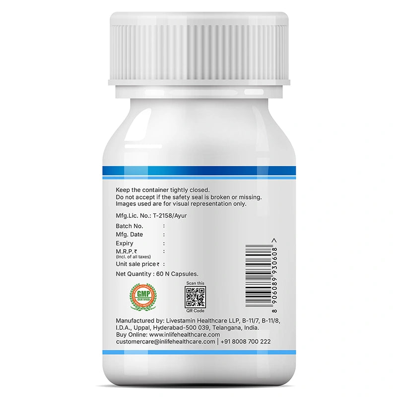 Inlife Cow Colostrum 1000 mg Veg. Capsules