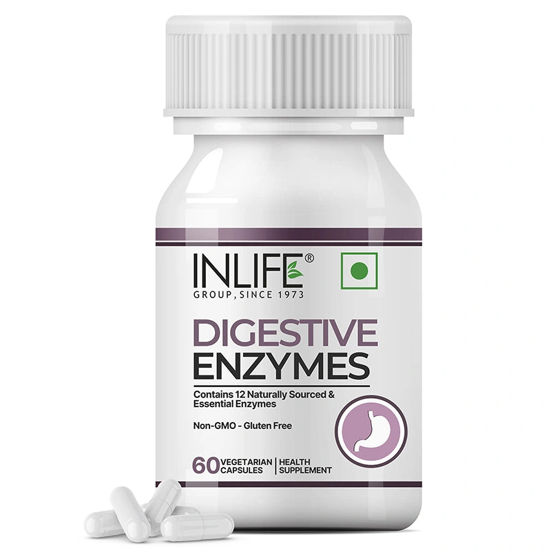 Inlife Digestive Enzymes Supplement, Veg. Capsules