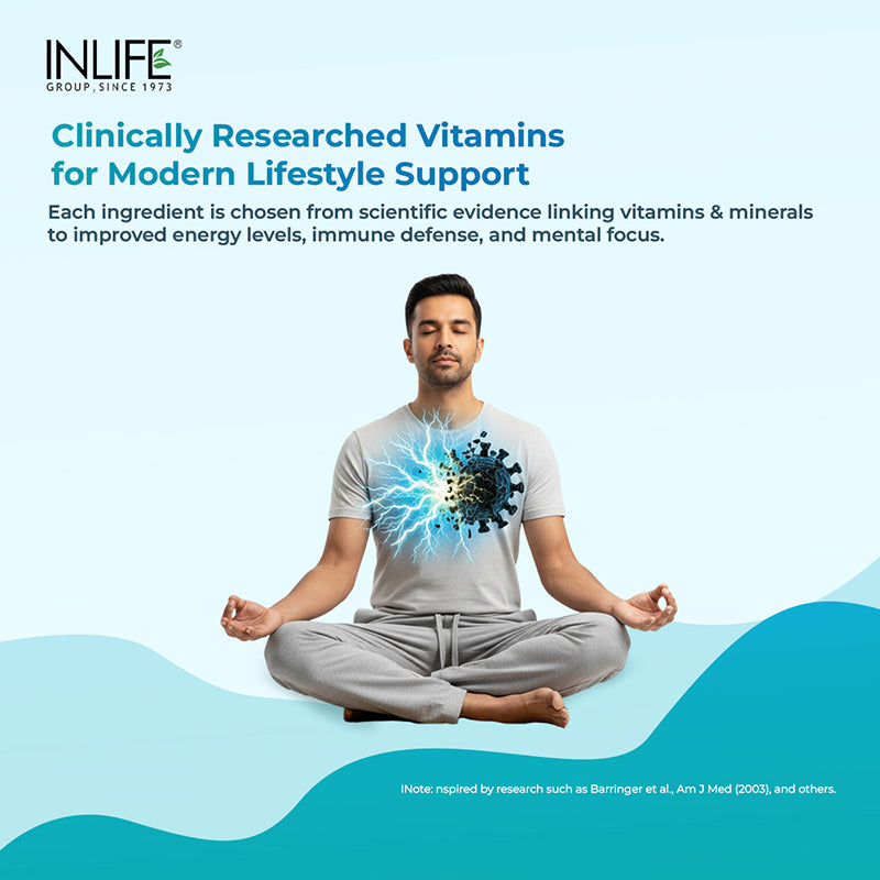 Inlife Multivitamin & Minerals Supplement for Men | Veg. Capsules