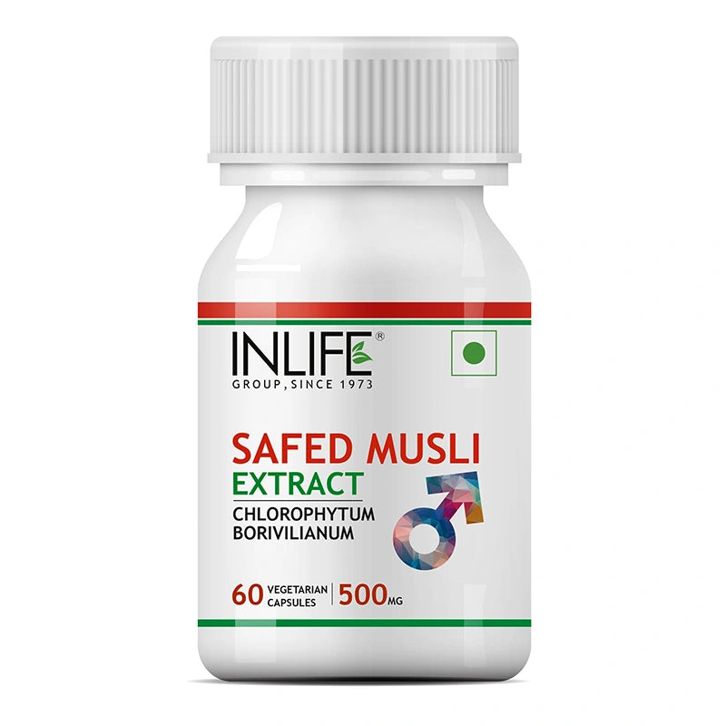 Inlife Safed Musli Extract Supplement |500mg | Veg. Capsules