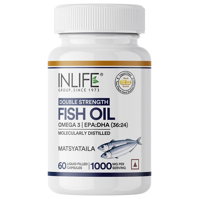 Inlife Fish Oil Double Strength Liquid Filled Capsules