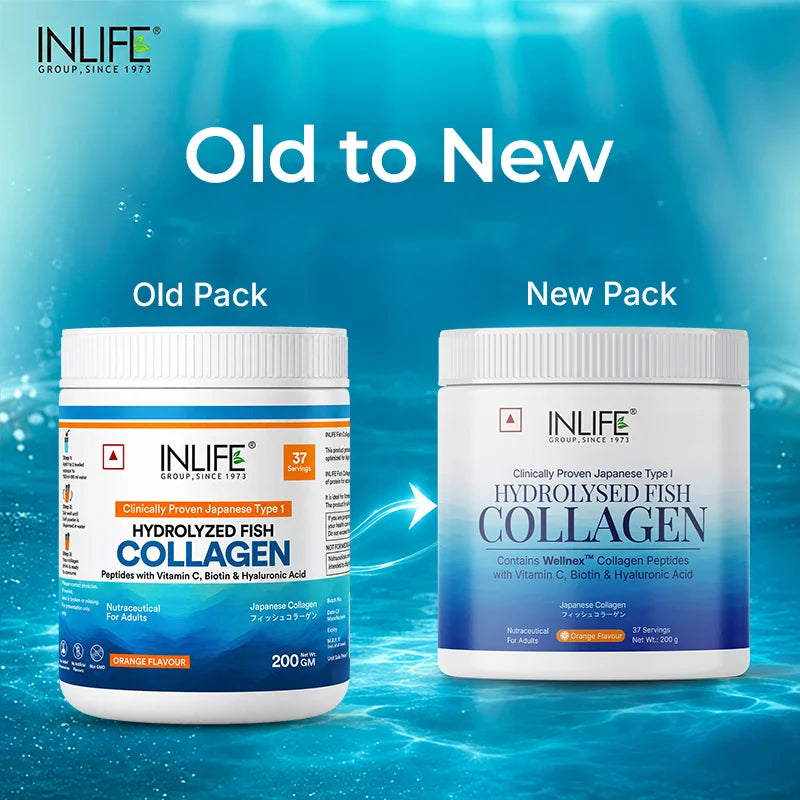 INLIFE Hydrolysed Marine Fish Collagen, Flavored