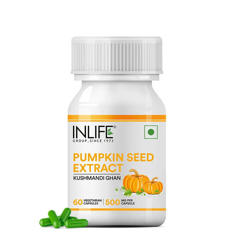 Inlife Pumpkin Seed Extract Supplement |500 mg | Veg. Capsules