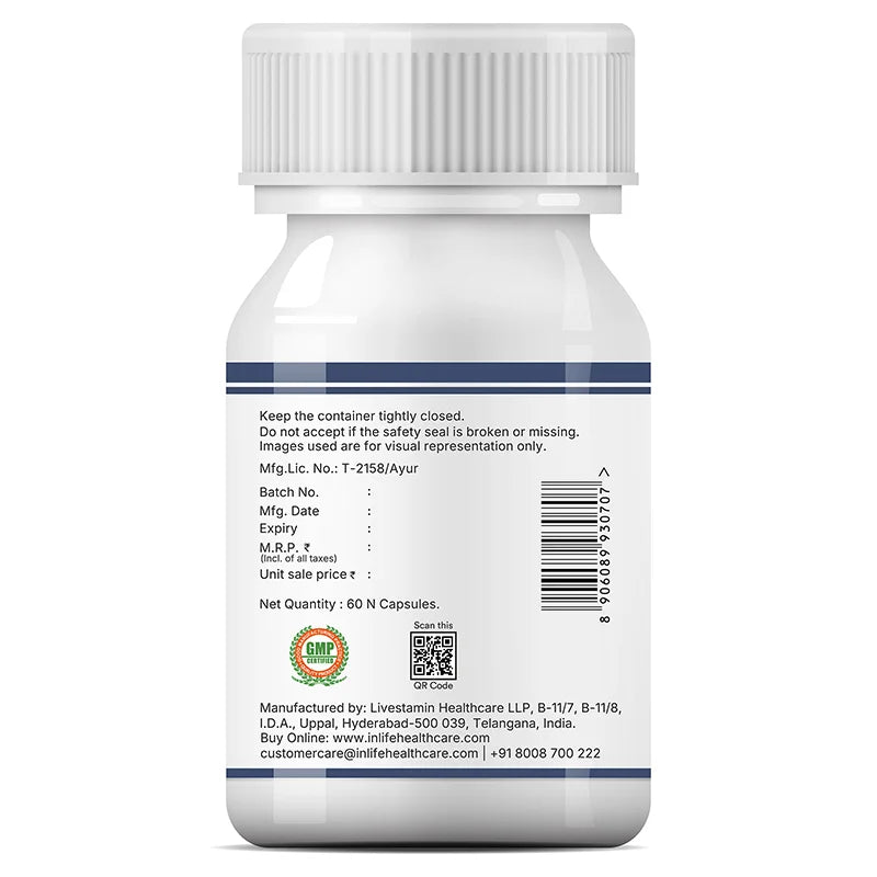 Inlife Gymnema Sylvestre Extract Supplement, 500mg Veg. Capsules