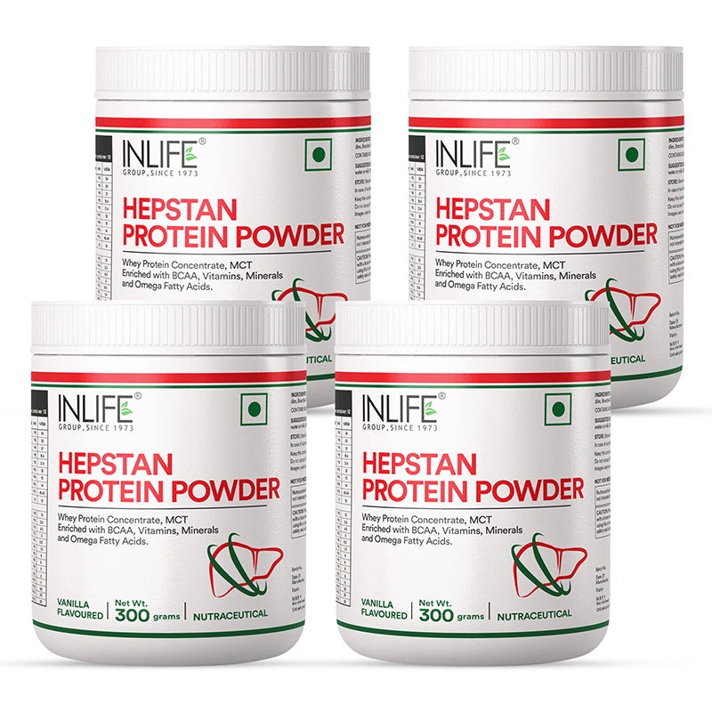 Inlife Hepstan Protein Powder Supplement | 300g (Vanilla)