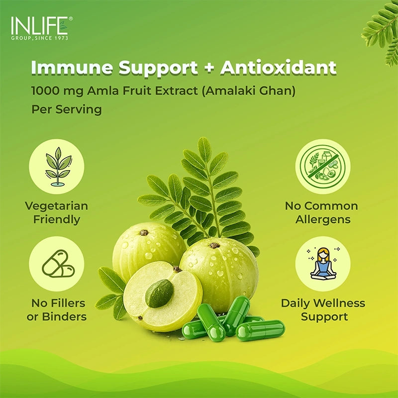 Inlife Amla Extract capsules key features .image