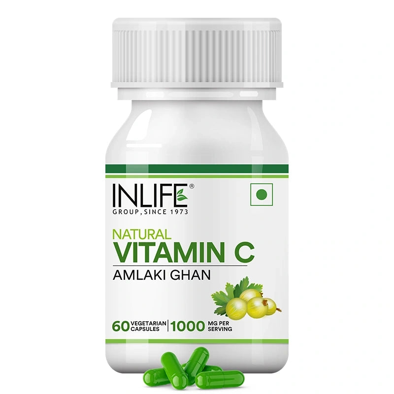 Inlife Amla extract front bottle image with capsules