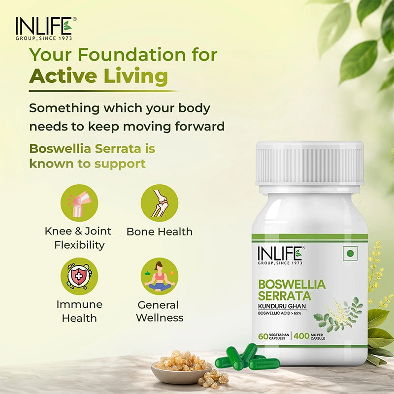 Inlife Boswellia serrata capsules benefits .image