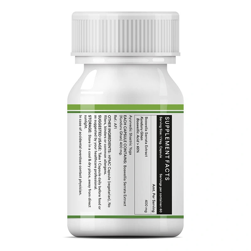 Inlife Boswellia serrata capsules left bottle .image