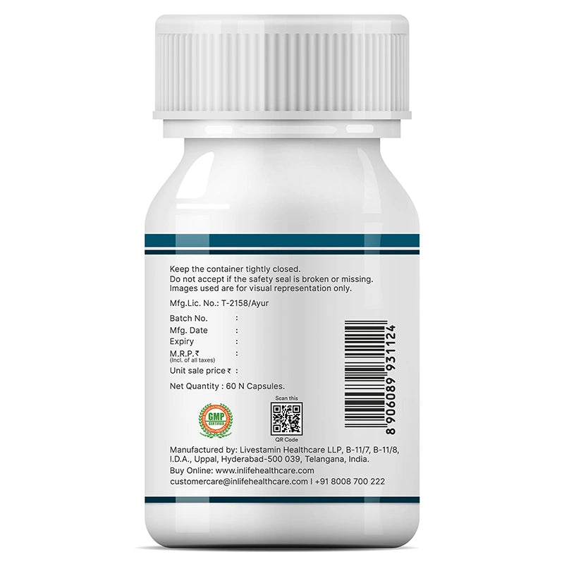 Inlife Brahmi extract right bottle. Image