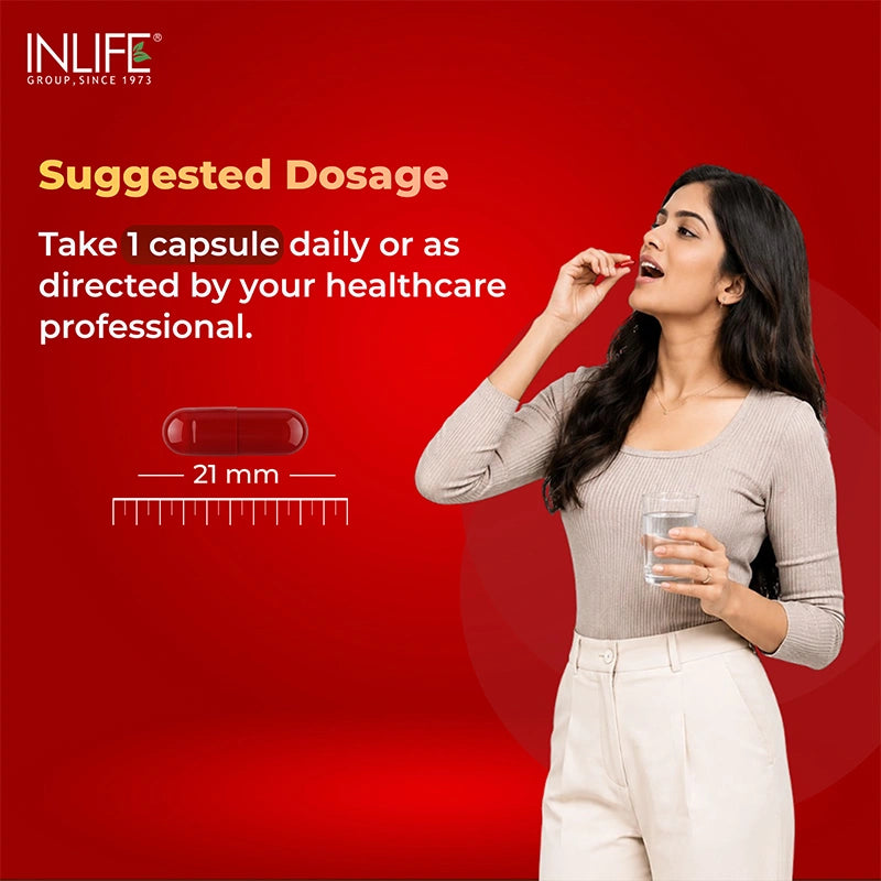 Inlife Coenzyme q10+bioperine suggested dosage .image
