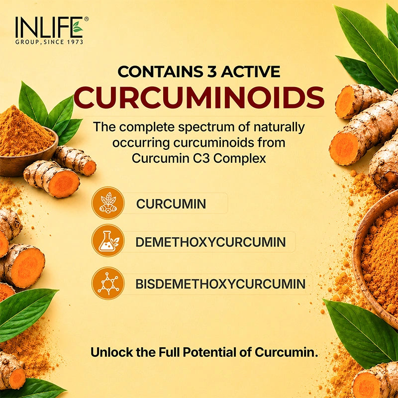 Inlife Curcumin 95 Advanced KEey Ingredients In depth Image
