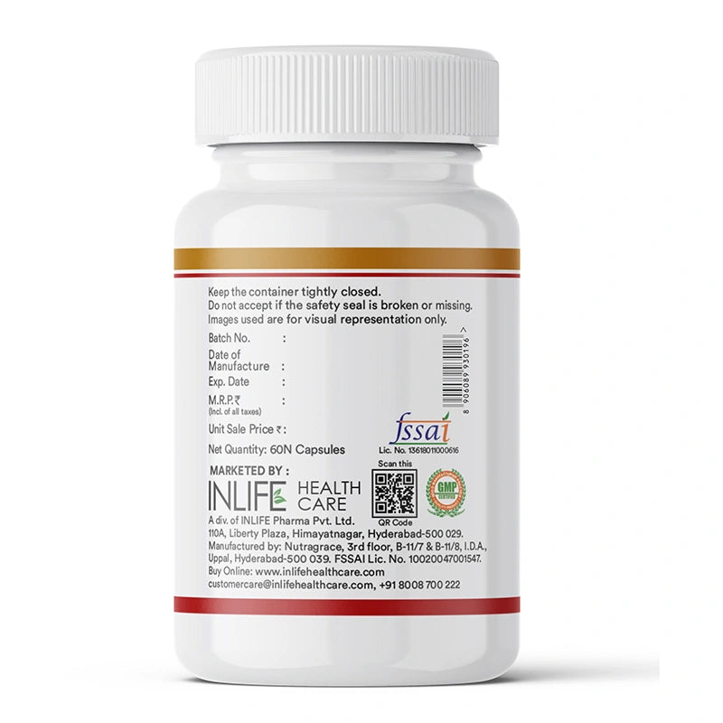Inlife Evening Primrose oil capsule left bottle .image