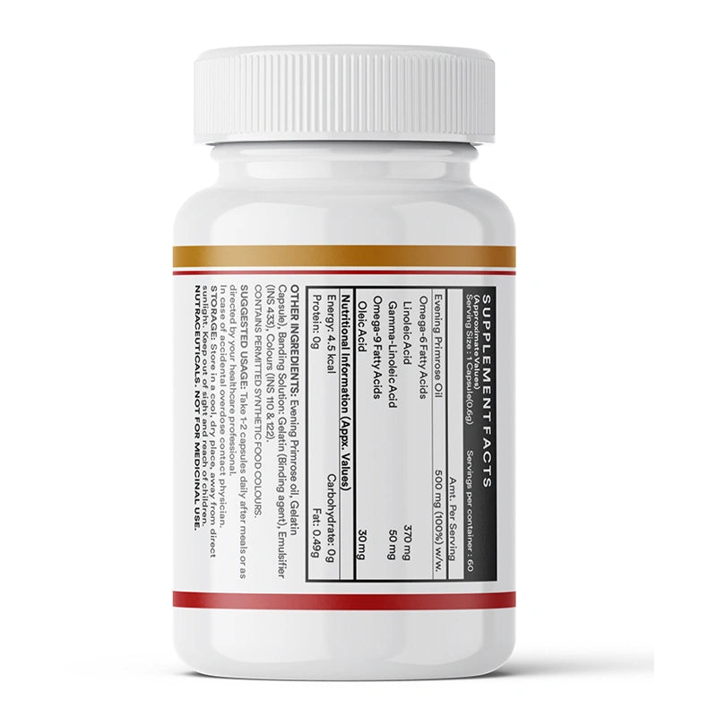 Inlife Evening Primrose oil capsules right bottle .image