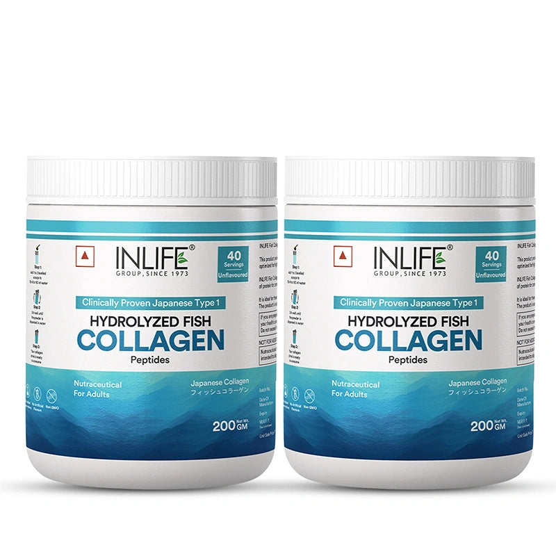 Inlife Hydrolysed marine fish collagen unflavored 2 pack
