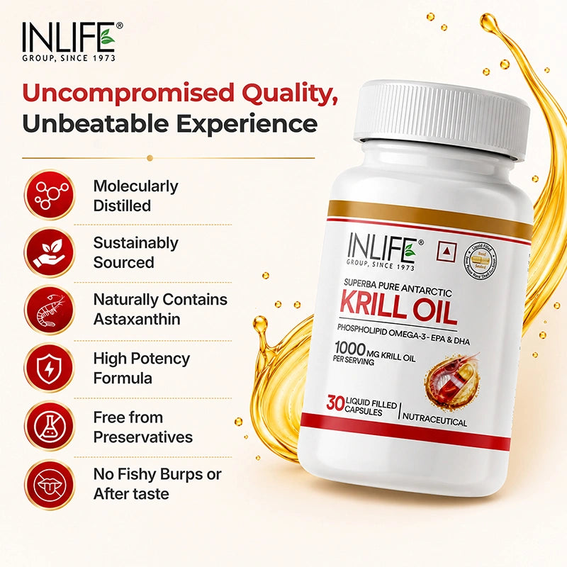 Inlife Krill Oil Capsules Key Features. Image