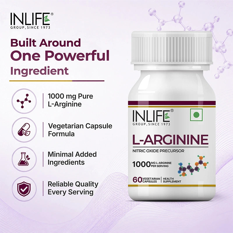 Inlife L-Arginine capsules key features .image