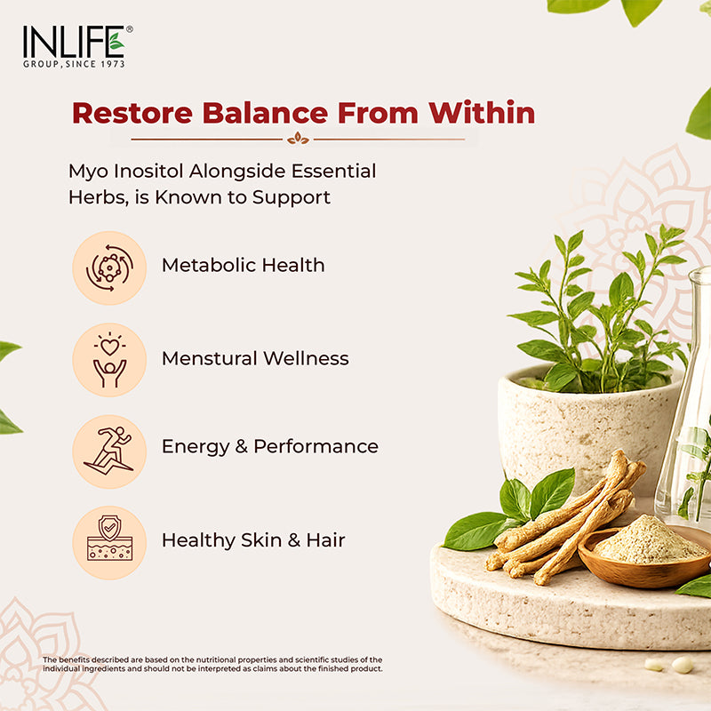 Inlife Myo inositol capsules benefits. image