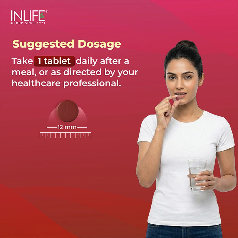Inlife Vitamin B12 with ALA, Folic Acid, Tablets (RDA Compliant)