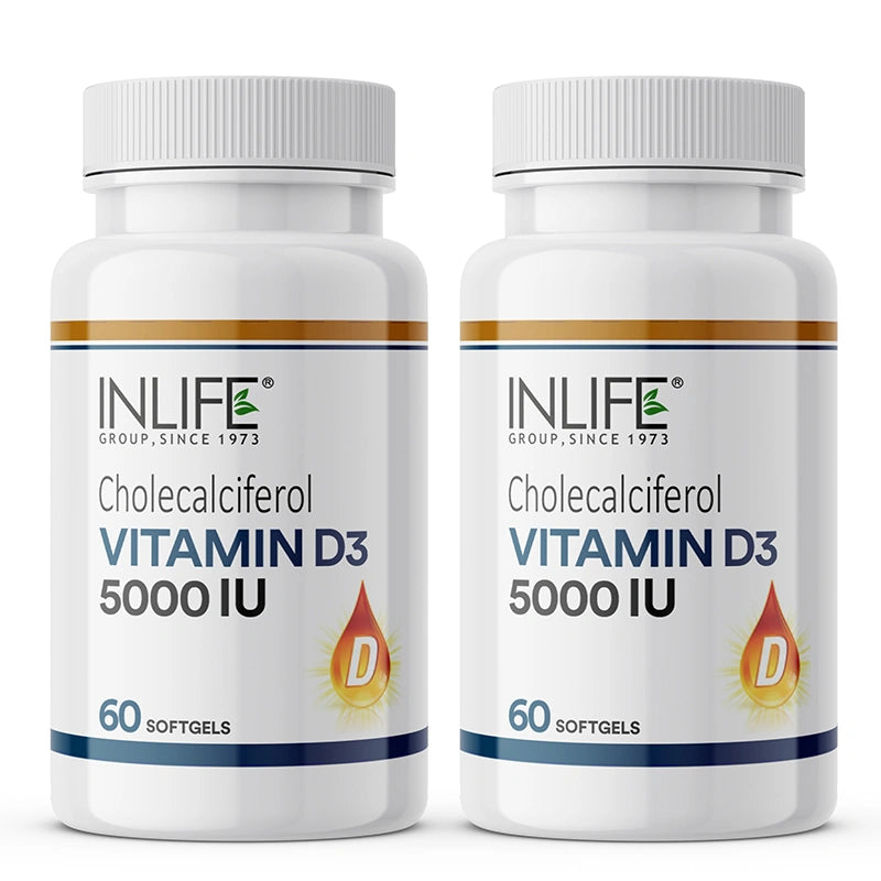 Inlife Vitamin D3 5000IU 2 Pack.image