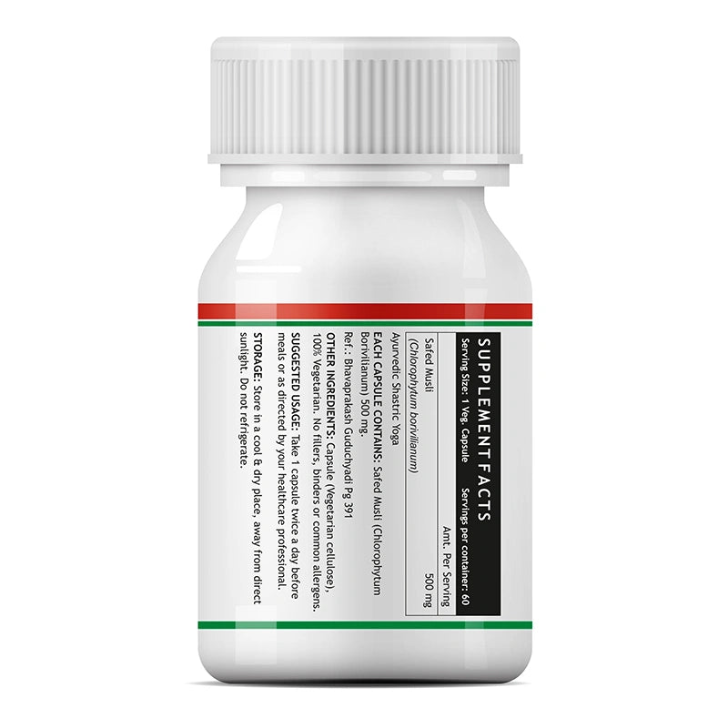 Inlife Safed Musli Extract Supplement |500mg | Veg. Capsules