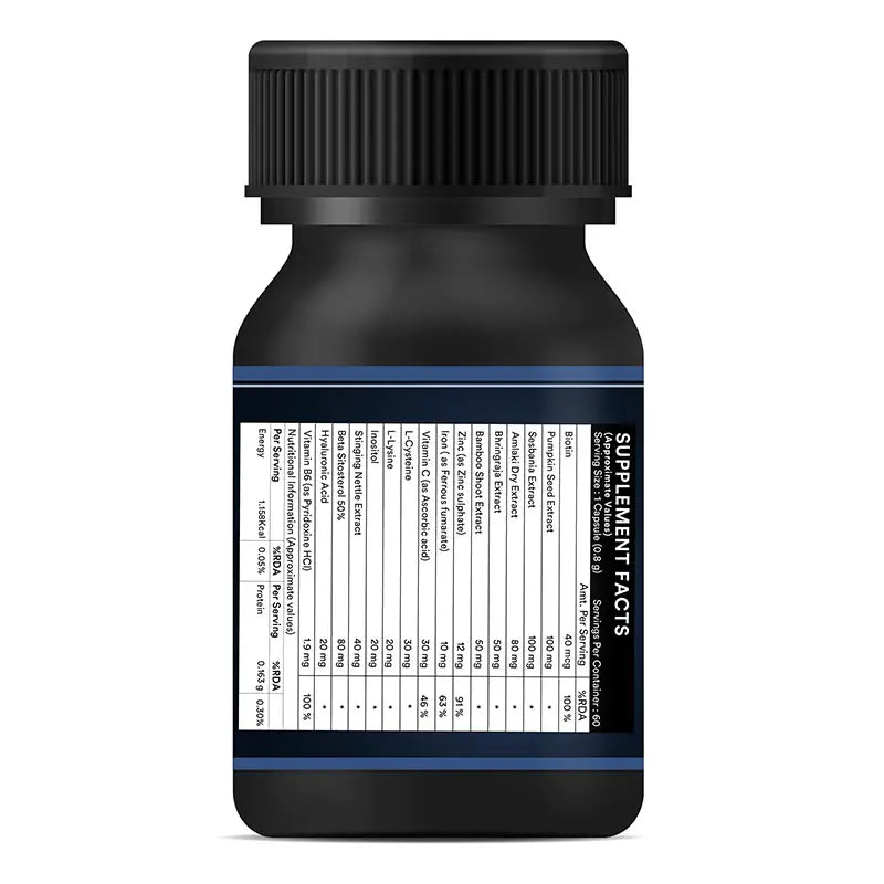 Inlife Biotin Supplement for Hair, with Sesbania, Bamboo Shoot | Veg. Capsules