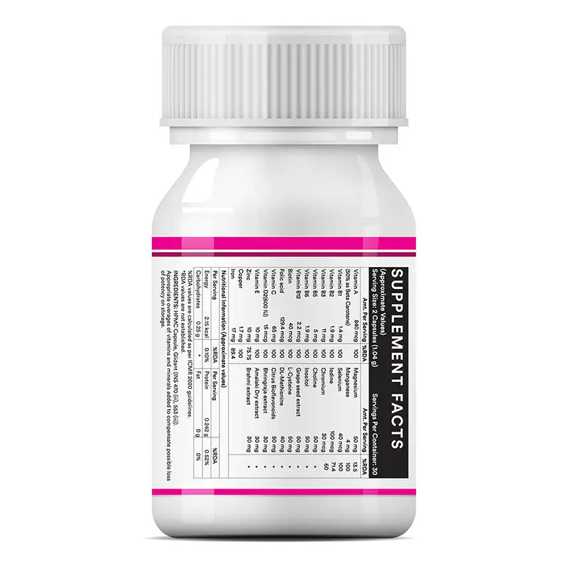 Inlife Advanced Hair, Skin & Nails Supplement | Veg. Capsules
