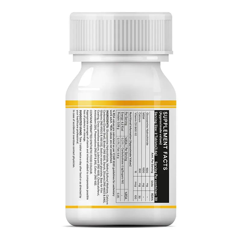 Inlife Glucosamine MSM Calcium Vitamin D3 Supplement, Tablet