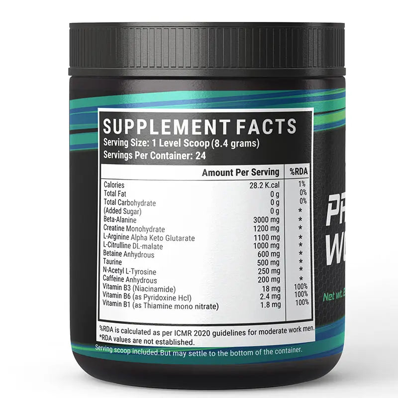 Inlife Pre-Workout Supplement | 200gms