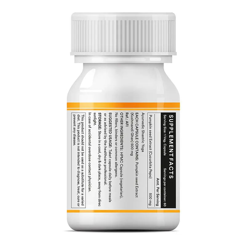 Inlife Pumpkin Seed Extract Supplement, 500 mg, Veg. Capsules