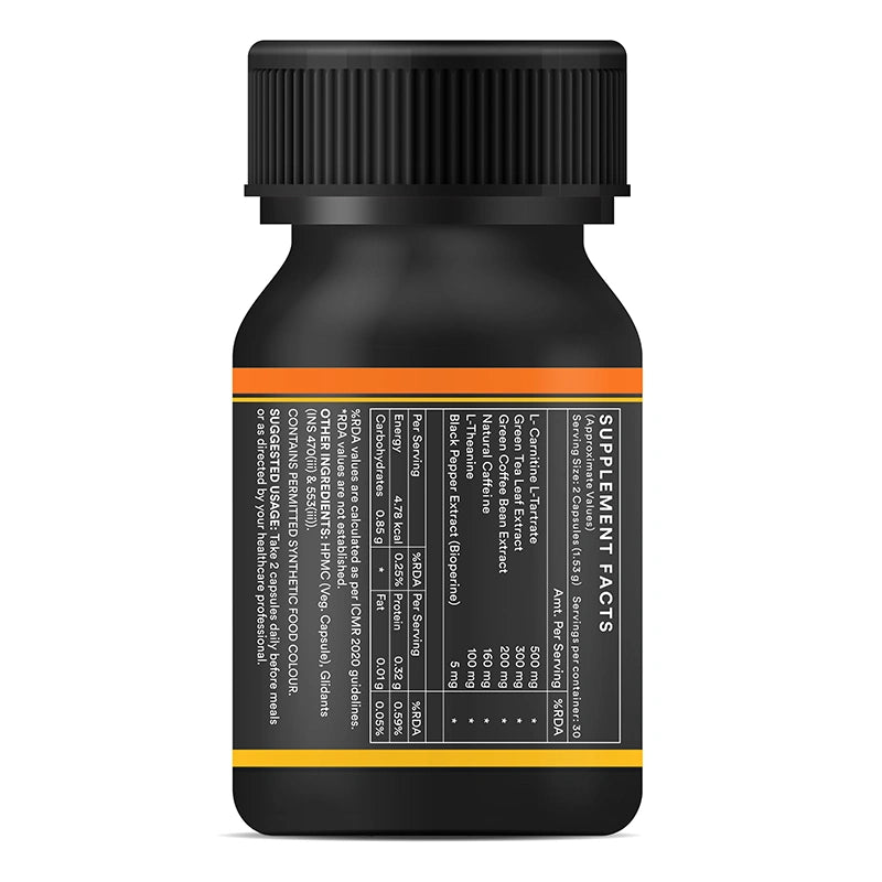 Inlife Fat Burner Supplement for Men & Women, Veg. Capsules